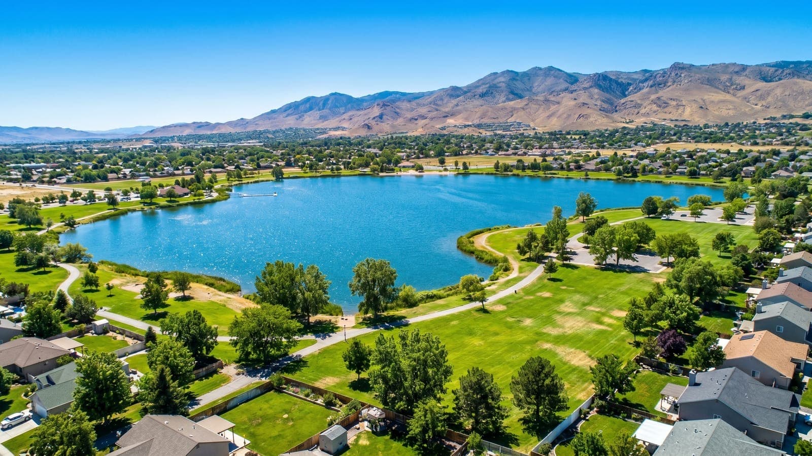 Silverado Village gated 55+ active-adult community in north Sparks Nevada with single-story homes and resort clubhouse